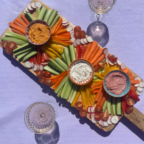 Vegetarische borrelplank