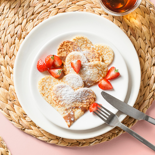 Recept: Hartjes pannenkoeken
