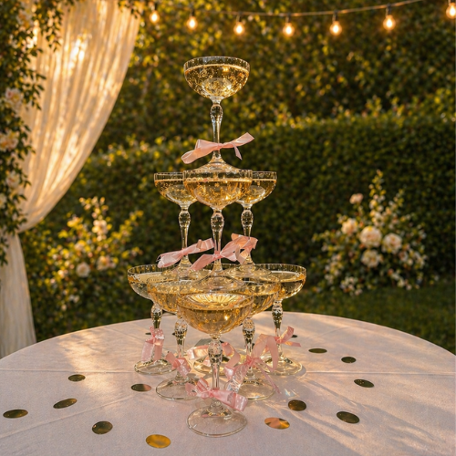 Tips voor een champagnetoren bouwen