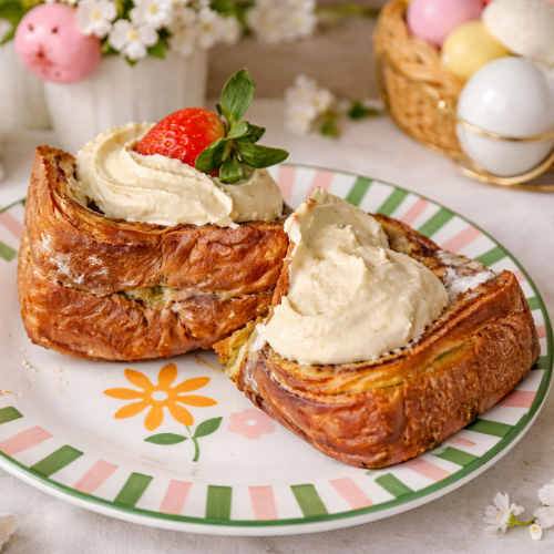 Paasbrunch recept: briochebrood met pistache crème 