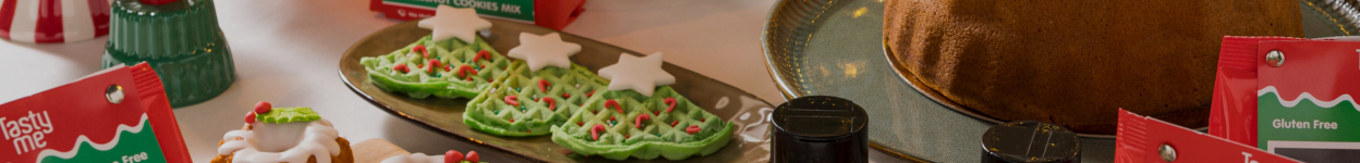 Feestelijke kerst wafels