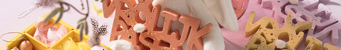 Vier Pasen in pastel