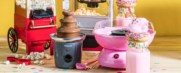 popcornmachine suikerspinmachine chocoladefontein