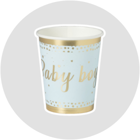 Blauwe tafelversiering