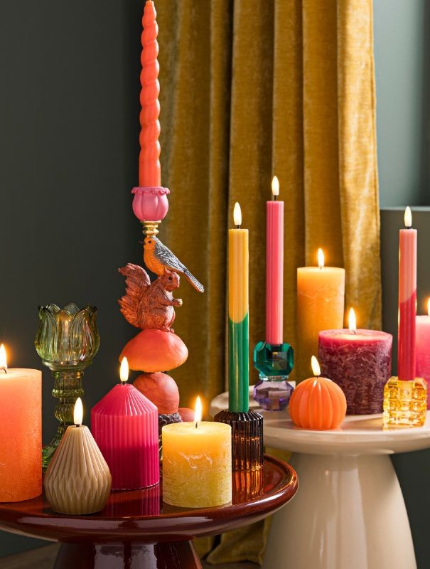 Kleurvolle herfst kaarsen