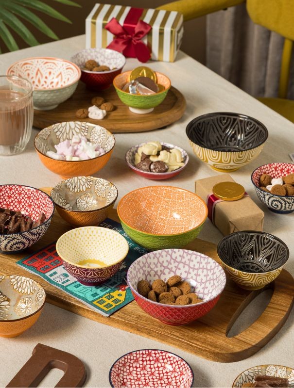 Sinterklaas tafel met schaaltjes