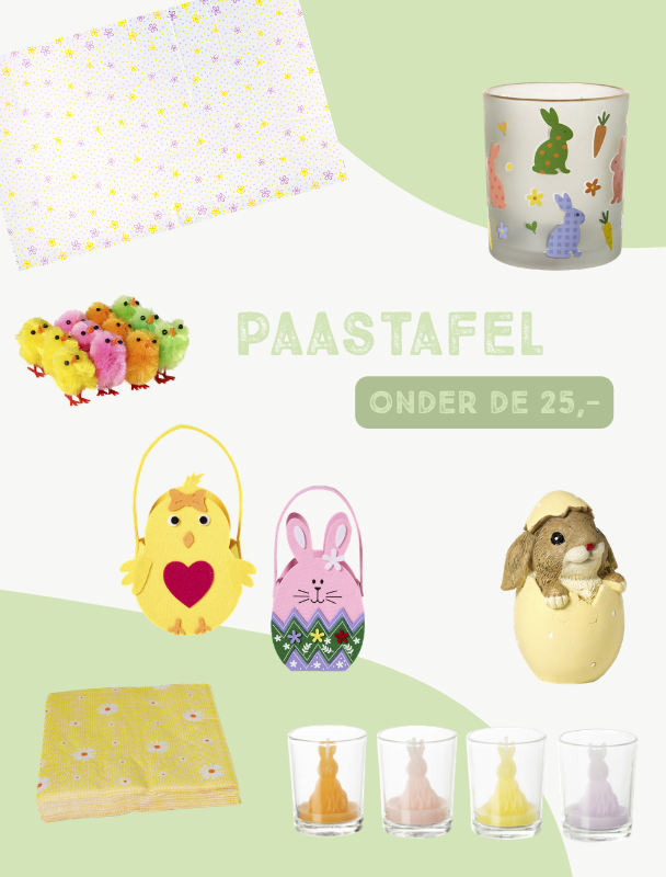 Paastafel onder de 25 euro!