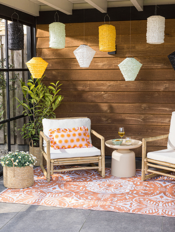 De leukste decoratie onder de overkapping